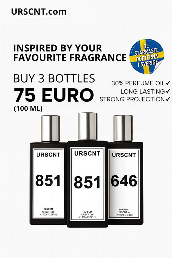 Three 100 ml bottles