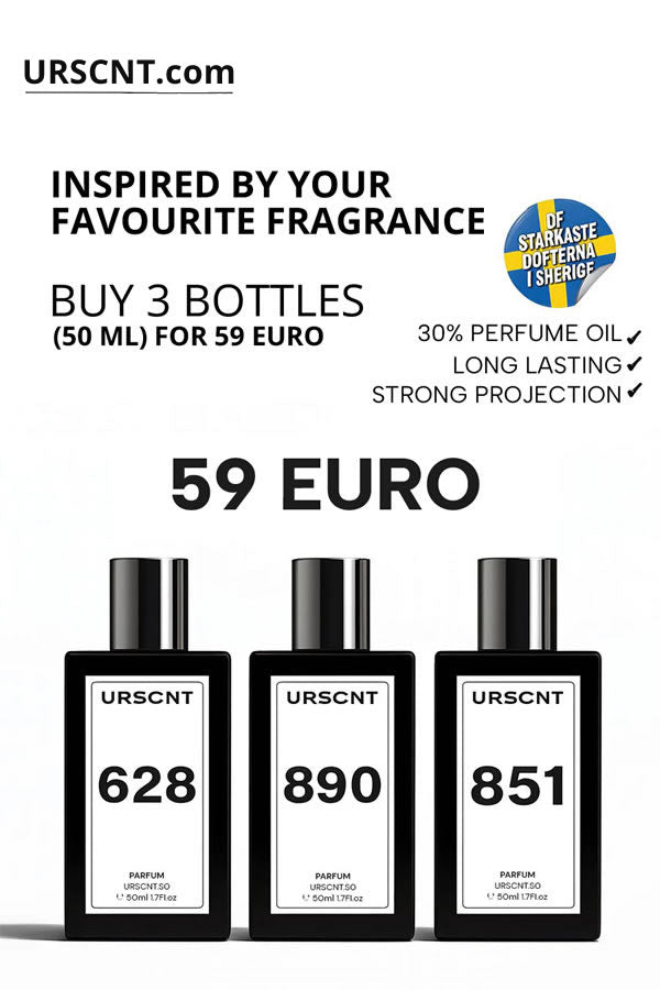 Three 50 ml bottles